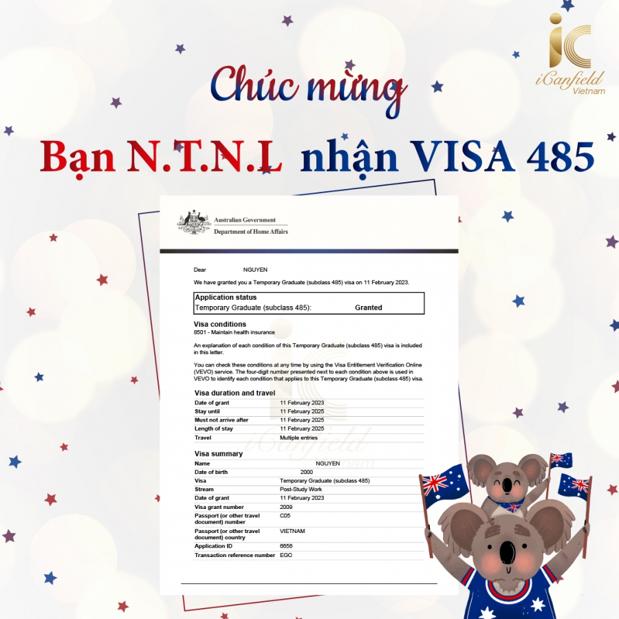 Tiếp bước hành trình tại Úc với visa 485 cùng iCanfield