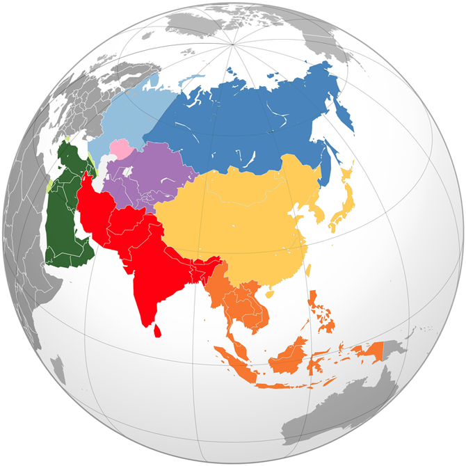 Tìm hiểu vị trí địa lý của Châu Á ?