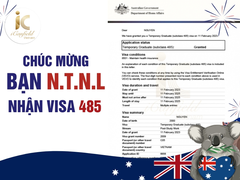 Tiếp bước hành trình tại Úc với visa 485 cùng iCanfield